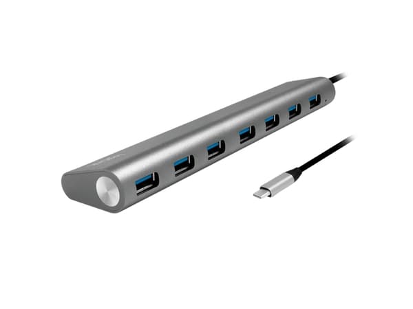 LogiLink UA0310, USB 3.2 Gen 1 (3.1 Gen 1) Type-C, USB 3.2 Gen 1 (3.1 Gen 1) Type-A, 5000 Mbit/s, Grå, Android