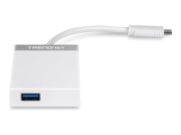 TRENDnet TUC-H4E - Hubb - 4 x SuperSpeed USB 3.0 + 1 x USB-C - skrivbordsmodell