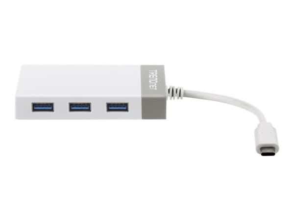 TRENDnet TUC-ETGH3 - Nätverksadapter - USB-C - 1000Base-T x 1 + USB 3.0 x 3