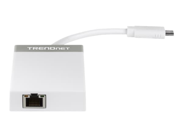 TRENDnet TUC-ETGH3 - Nätverksadapter - USB-C - 1000Base-T x 1 + USB 3.0 x 3