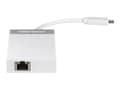 Miniatyrbild 2 av 5: TRENDnet TUC-ETGH3 - Nätverksadapter - USB-C - 1000Base-T x 1 + USB 3.0 x 3