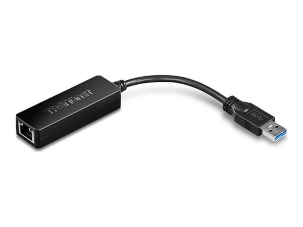 Trendnet USB 3.0 TIL GIGABIT ETHERNET 1x Gigabit Ethernet-port/ 1x USB 3.0/ Kompakt, energisparende design/ Kompatibel med Windows og Mac/ Kompatibel