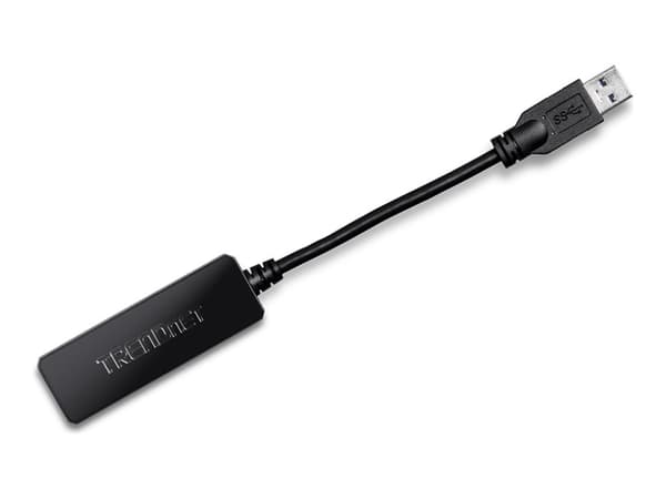 Trendnet USB 3.0 TIL GIGABIT ETHERNET 1x Gigabit Ethernet-port/ 1x USB 3.0/ Kompakt, energisparende design/ Kompatibel med Windows og Mac/ Kompatibel