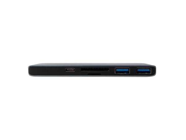 LogiLink UA0301, USB 3.2 Gen 1 (3.1 Gen 1) Type-C, Gjuten aluminium, Svart, MicroSD (TransFlash), SD, HDMI, USB 3.2 Gen 1 (3.1 Gen 1) Type-C, USB 3.2