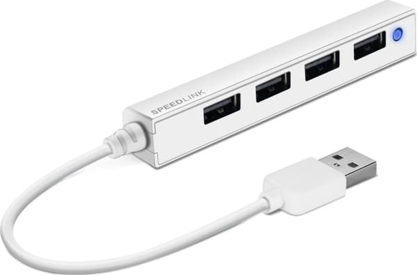 SPEEDLINK SNAPPY SLIM - Hubb - 4 x USB 2.0 - skrivbordsmodell