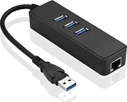 MicroConnect - Hubb - 3 x USB 3.2 Gen 1 + 1 x 10/100/1000 - skrivbordsmodell