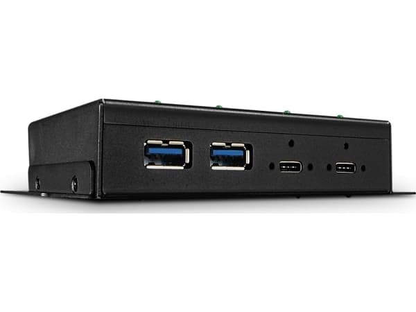 Lindy 43094 gränssnittshubbar USB 3.2 Gen 2 (3.1 Gen 2) Type-C 10000 Mbit/s Svart