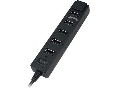 LogiLink USB 2.0 Hub 7-Port - Hubb - 7 x USB 2.0 - skrivbordsmodell