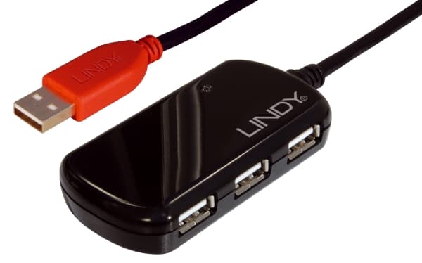 Lindy 42783 gränssnittshubbar 480 Mbit/s Svart