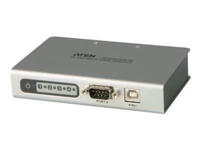 ATEN 4-portars USB till RS-232-hubb