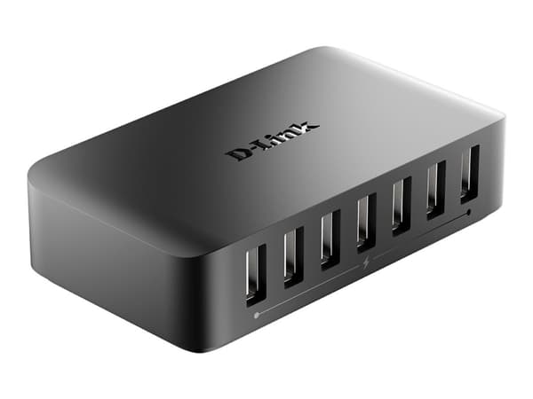 D-Link DUB H7 - Hubb - 7 x USB 2.0 - skrivbordsmodell