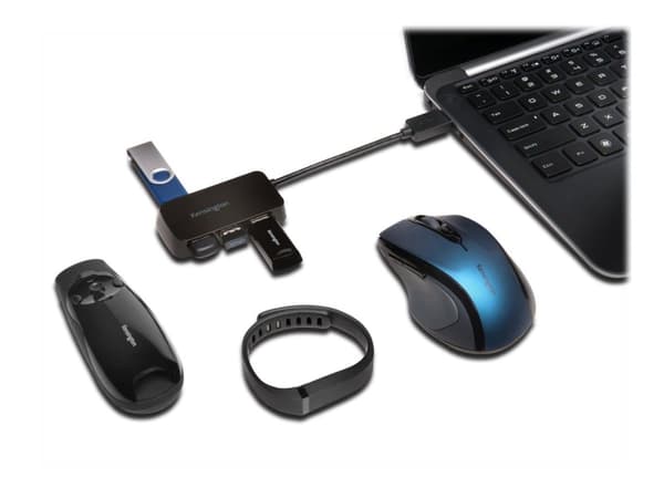 Kensington UH4000 - Hub - 4 x SuperSpeed USB 3.0 - stasjonær