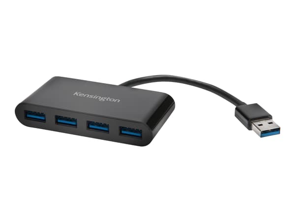 Kensington UH4000 - Hub - 4 x SuperSpeed USB 3.0 - stasjonær