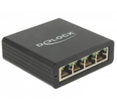 Delock Adapter USB 3.0 > 4 x Gigabit LAN - Nätverksadapter - USB 3.0 - Gigabit Ethernet x 4
