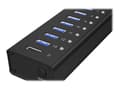 Miniatyrbilde 5 av 5: ICY BOX IB-AC6113 - Hub - 13 x SuperSpeed USB 3.0 - stasjonær