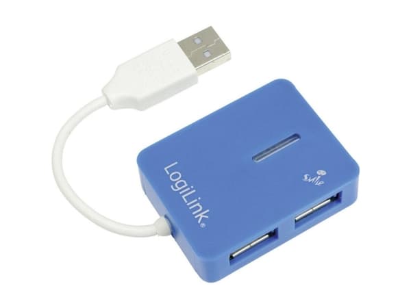 LogiLink Smile USB2.0 4-Port Hub - Hubb - 4 x USB 2.0