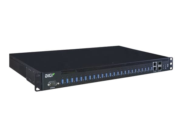 Digi AnywhereUSB 24 Plus - Hubb - Administrerad - 24 x USB 3.1 Gen 1 + 2 x 1 Gigabit / 10 Gigabit SFP+ - rackmonterbar - Växelström 100 - 240 V