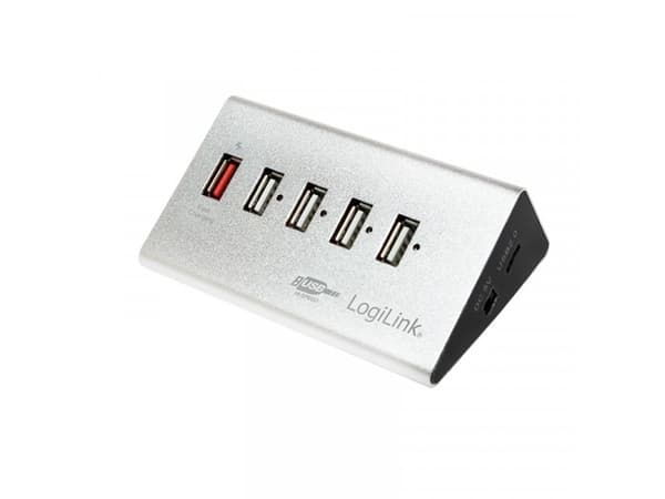 LogiLink UA0224, USB 2.0, 480 Mbit/s, Svart, Aktivitet, 5 V, 2 A