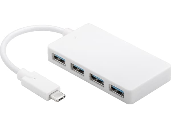 Microconnect USB3.1CUSB3, USB 3.2 Gen 1 (3.1 Gen 1) Type-C, USB 3.2 Gen 1 (3.1 Gen 1) Type-A, 5000 Mbit/s, Valkoinen, 10 g, 201 mm