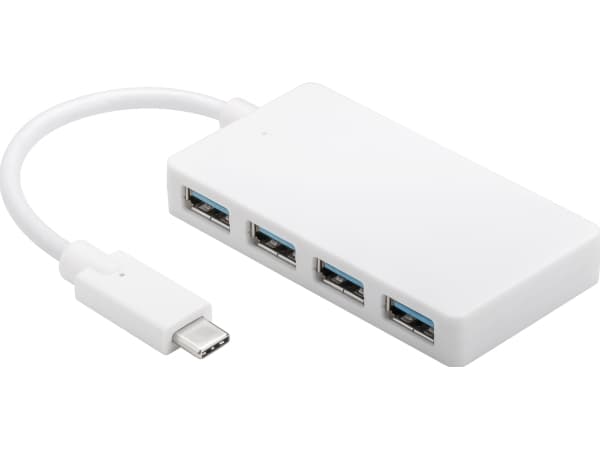 Microconnect USB3.1CUSB3, USB 3.2 Gen 1 (3.1 Gen 1) Type-C, USB 3.2 Gen 1 (3.1 Gen 1) Type-A, 5000 Mbit/s, Valkoinen, 10 g, 201 mm