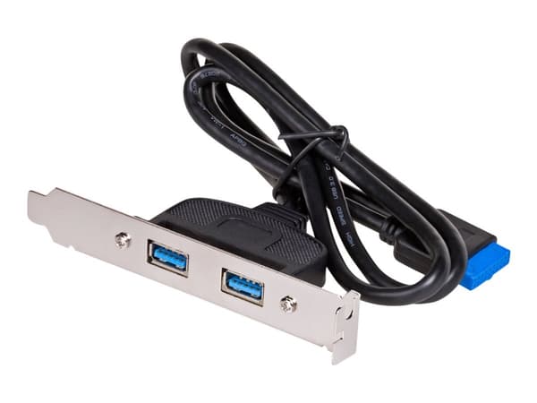 Akyga AK-CA-47 - USB-panel - USB-type A (hunn) til 20 pin (hunn) - 40 cm