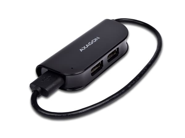 Axagon HUE-X4B, USB 2.0, USB 2.0, 480 Mbit/s, Sort, 0,2 m, USB