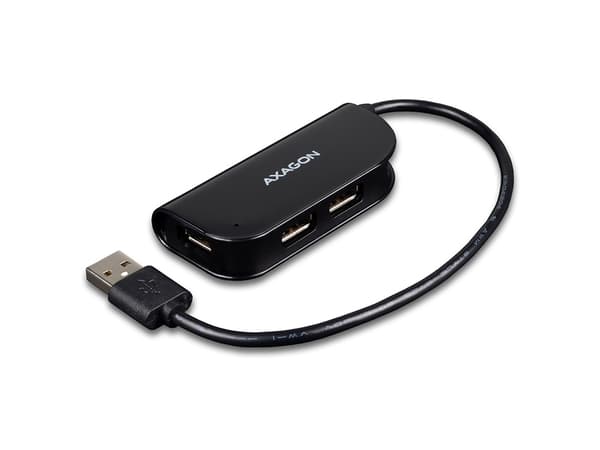 Axagon HUE-X4B, USB 2.0, USB 2.0, 480 Mbit/s, Sort, 0,2 m, USB