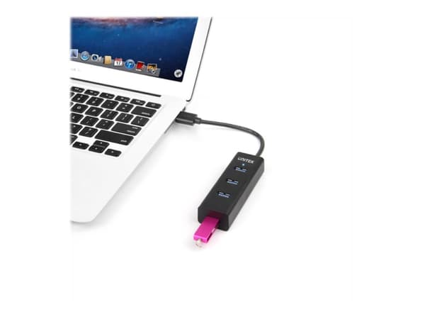 Unitek Y-3089 - Hubb - 4 x SuperSpeed USB 3.0 - skrivbordsmodell
