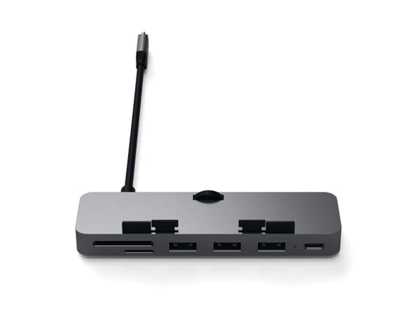 Satechi Aluminum Type-C Clamp Hub Pro - Hub - 3 x SuperSpeed USB 3.0 + 1 x USB-C - pöytätietokoneet