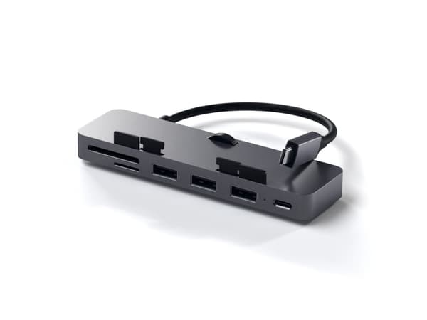 Satechi Aluminum Type-C Clamp Hub Pro - Hub - 3 x SuperSpeed USB 3.0 + 1 x USB-C - pöytätietokoneet