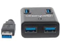 Pikkukuva 4 / 5: Manhattan 162296, USB 3.2 Gen 1 (3.1 Gen 1) Type-A, USB 3.2 Gen 1 (3.1 Gen 1) Type-A, 5000 Mbit/s, Musta, Muovi, FCC, CE, RoHS, WEEE