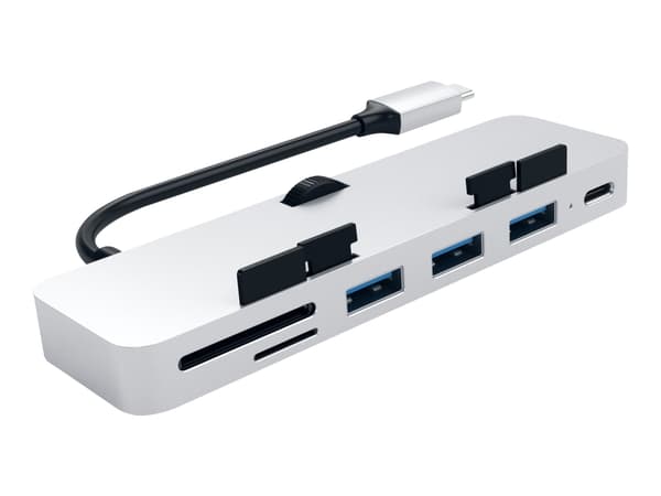 Satechi Aluminum Type-C Clamp Hub Pro - Hub - 3 x SuperSpeed USB 3.0 + 1 x USB-C - pöytätietokoneet