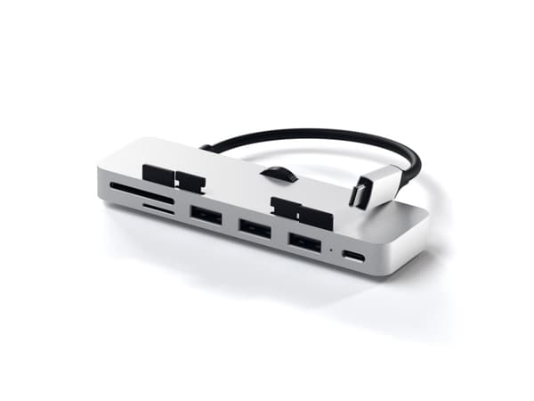 Satechi Aluminum Type-C Clamp Hub Pro - Hub - 3 x SuperSpeed USB 3.0 + 1 x USB-C - pöytätietokoneet