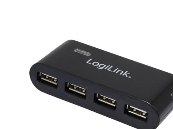 LogiLink USB 2.0 Hub 4-Port - Hubb - 4 x USB 2.0 - skrivbordsmodell