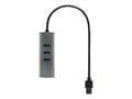 Miniatyrbild 4 av 5: i-Tec USB 3.0 Metal Passive HUB - Hub - 4 x SuperSpeed USB 3.0 - skrivbord
