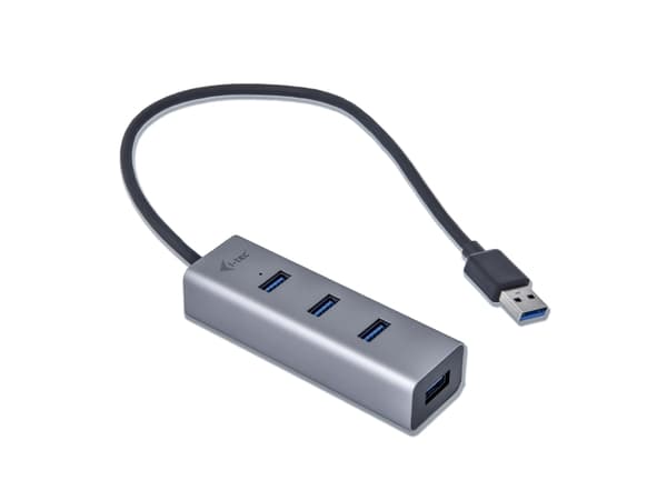 i-Tec USB 3.0 Metal Passive HUB - Hub - 4 x SuperSpeed USB 3.0 - skrivbord