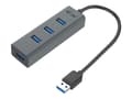 Miniatyrbild 1 av 5: i-Tec USB 3.0 Metal Passive HUB - Hub - 4 x SuperSpeed USB 3.0 - skrivbord