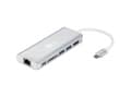 Miniatyrbild 3 av 5: Goobay 76788, USB Type-C, 10,100,1000 Mbit/s, Silver, SD, 4K Ultra HD, 30 hz