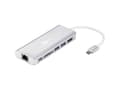 Miniatyrbild 2 av 5: Goobay 76788, USB Type-C, 10,100,1000 Mbit/s, Silver, SD, 4K Ultra HD, 30 hz