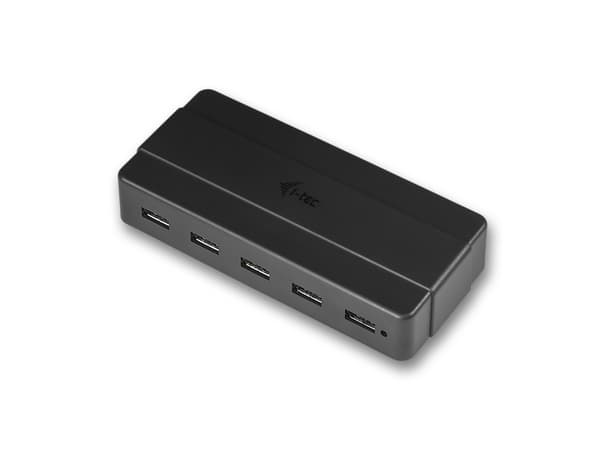 i-tec U3HUB742 gränssnittshubbar USB 3.2 Gen 1 (3.1 Gen 1) Type-B 5000 Mbit/s Svart