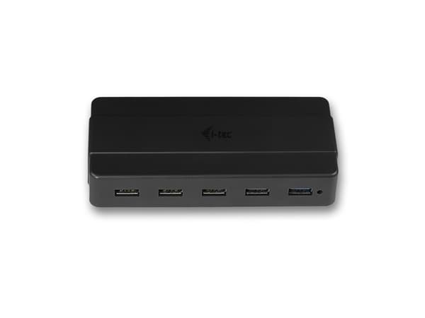i-tec U3HUB742 gränssnittshubbar USB 3.2 Gen 1 (3.1 Gen 1) Type-B 5000 Mbit/s Svart