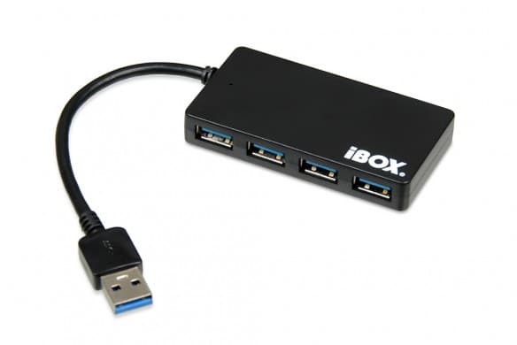 iBOX IUH3F56 - Hubb - 4 x SuperSpeed USB 3.0 - skrivbordsmodell