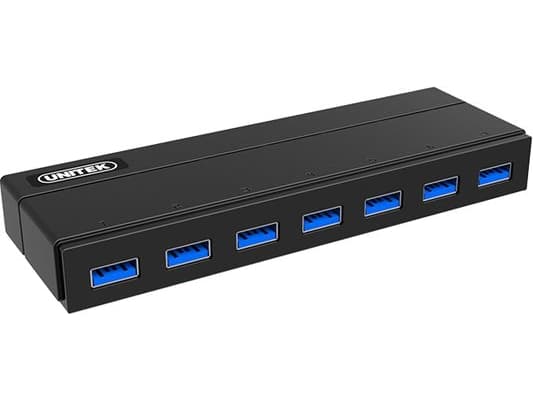 Unitek Y-3184 - Keskitin - 7 x SuperSpeed USB 3.0 - pöytätietokoneet