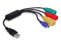 Miniatyrbild 2 av 3: Delock USB 2.0 external 4-port cable HUB - Hubb - 4 x USB 2.0 - skrivbordsmodell