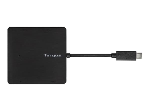 Targus - Hubb - 3 x SuperSpeed USB 3.0 + 1 x USB-C 3,1 Gen 1 (strömförsörjning) - skrivbordsmodell