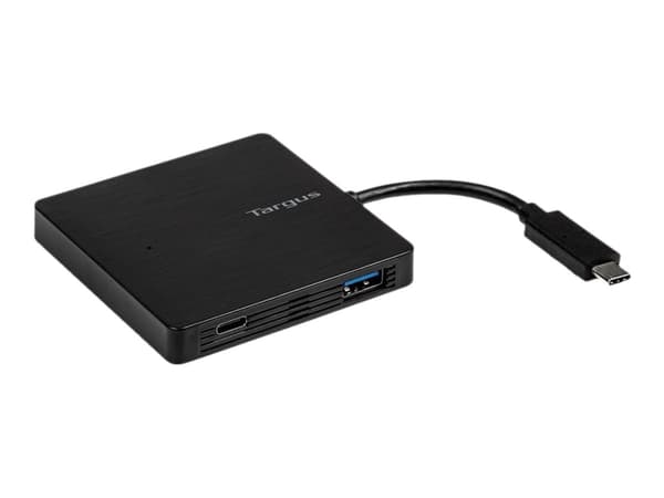Targus - Hubb - 3 x SuperSpeed USB 3.0 + 1 x USB-C 3,1 Gen 1 (strömförsörjning) - skrivbordsmodell