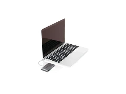 IOGEAR HUB-C - Hubb - 4 x SuperSpeed USB 3.0 - skrivbordsmodell