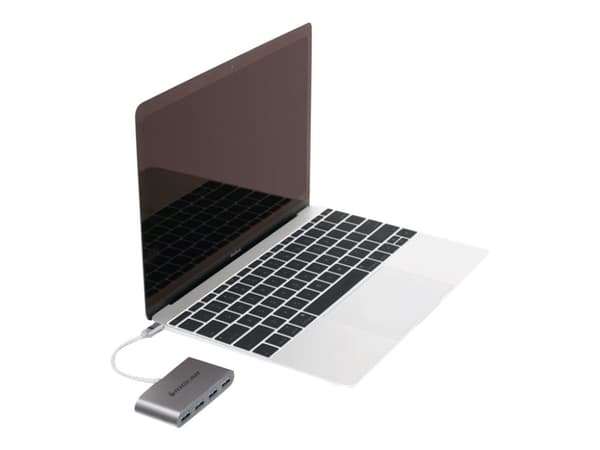 IOGEAR HUB-C - Hubb - 4 x SuperSpeed USB 3.0 - skrivbordsmodell