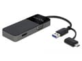 Miniatyrbild 2 av 5: Delock Adapter USB 3.0 to 4K HDMI + VGA - Adapterkabel - USB typ A, 24 pin USB-C hane till HD-15 (VGA), HDMI hona - 12 cm - svart