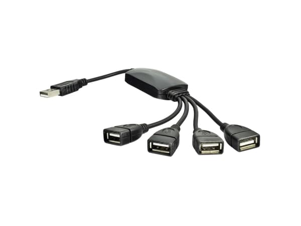 Akyga AK-AD-13 - Hubb - 4 x USB 2.0 - skrivbordsmodell